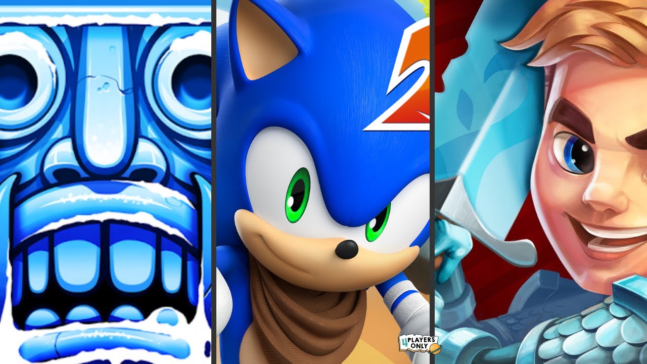 Temple Run 2🎄WINTER TOYLAND Map! Vs Sonic Dash 2 Vs BLADES OF BRIM ...