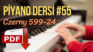Piyano Dersi #55 - Czerny 599 - 24 Etüt (Orta Seviye Piyano Kursu) Piyano Eğitimi