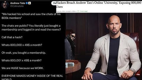 Andrew Tate Was Hacked