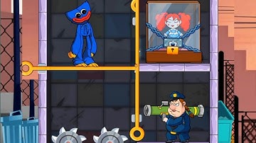 huggy time pull pin puzzle game android ios mobile gameplay