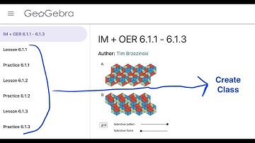 Create a GeoGebra Class With Multiple IM + OER Lessons