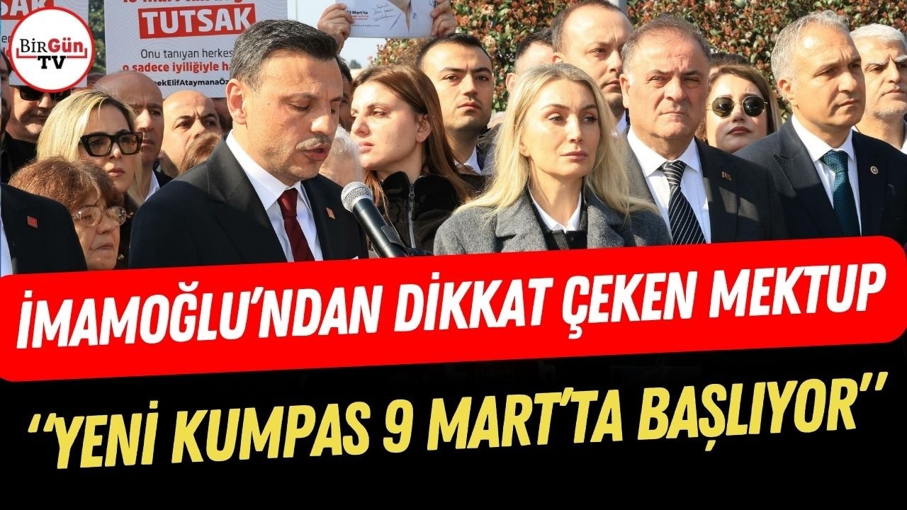 Ekrem İmamoğlu'ndan dikkat çeken mektup: Özgür Çelik Saraçhane'de okudu