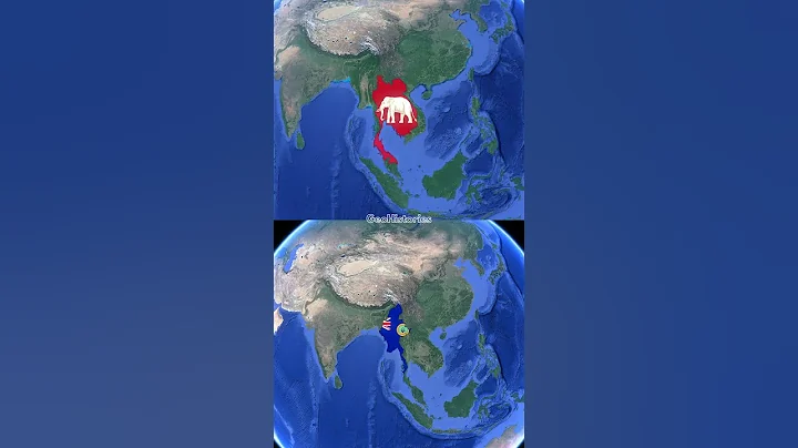 Evolution of Thailand & Myanmar #maps #history #historymap