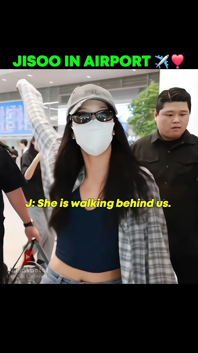 Jisoo and Jennie together at airport today ✈️❣️ #blackpink #블랙핑크  #shorts