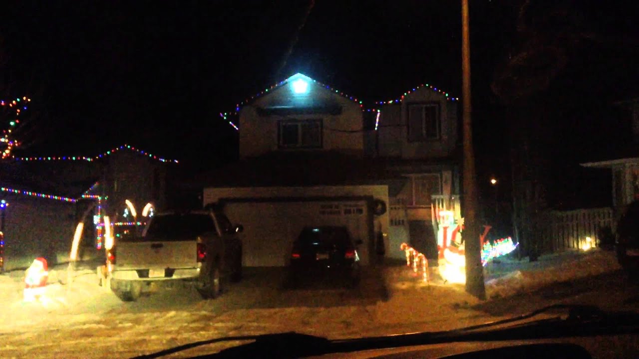 Sherwood park house has Christmas lights synced to music YouTube