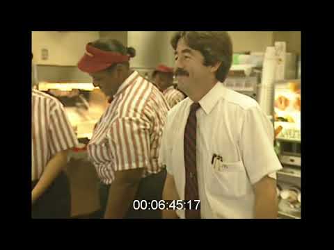 Ordering food at a McDonalds in 1992