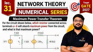Can You Solve This GATE-Level Numerical? | Maximum Power Transfer Theorem #gate2027 