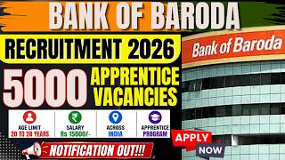 BOB Apprentice Recruitment 2026 | Apply Online | Salary, Eligibility, Last Date & Full Details