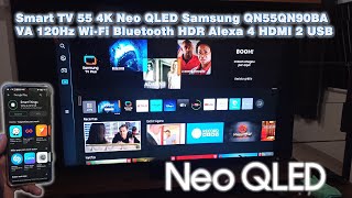 Smart TV 55 4K Neo QLED Samsung QN55QN90BA VA 120Hz Wi-Fi Bluetooth HDR Alexa 4 HDMI 2 USB