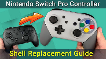 Nintendo Switch Pro Controller Shell Replacement with eXtremeRate | SFC SNES Classic EU Style