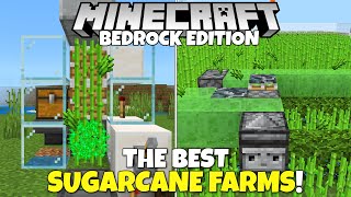 What Is The BEST Sugarcane Farm In Minecraft Bedrock Edition? (Easy Sugarcane Farm Tutorial)