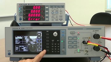 Calibration of WT310E Digital Power Meter using Yokogawa LS3300 AC Power Calibrator