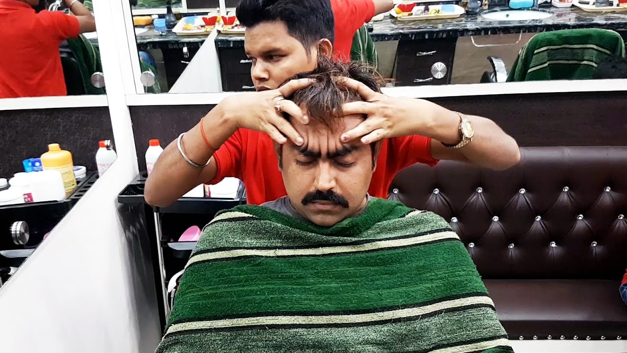 Head Massage by young Indian Barber ( Intense ) YouTube