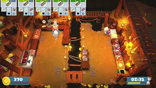 Overcooked 2 Single Player Level 2-4, 3 Stars Walk Through Gameplay (Nintendo Switch)