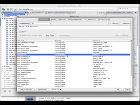 JasperReports CMIS Extension Screencast