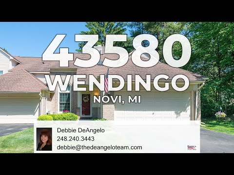 43580 Wendingo Ct, Novi, MI home video tour