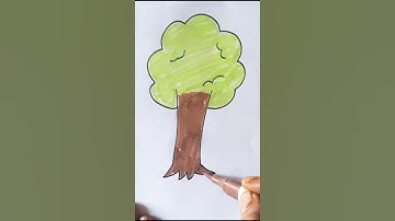 how to draw easy tree drawing #drawing #trending #treedrawing #trending