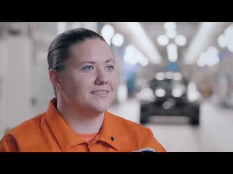 Highlighting Rachel Gillium, employee of Volvo Cars plant in Ridgeville, South Carolina