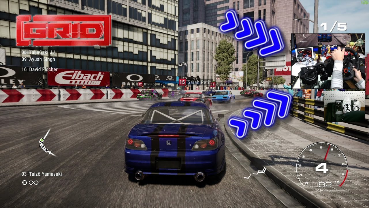 HONDA S2000 / Logitech G29 GRID 2019 Foot cam