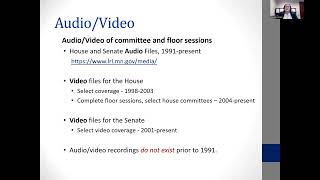 Minnesota Legislative History Research