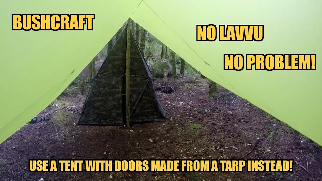 Bushcraft - no lavvu no problem - defender king camo door tarp tent, 3f ul tarp, sol bivvy, aegismax