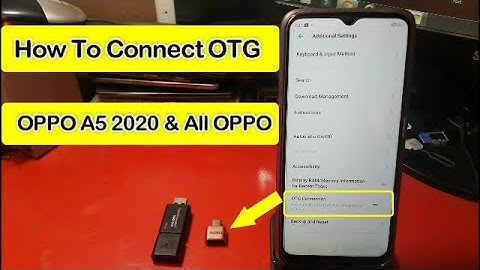 How To Connect OTG || Oppo A5 2020 || And All Oppo Mobiles