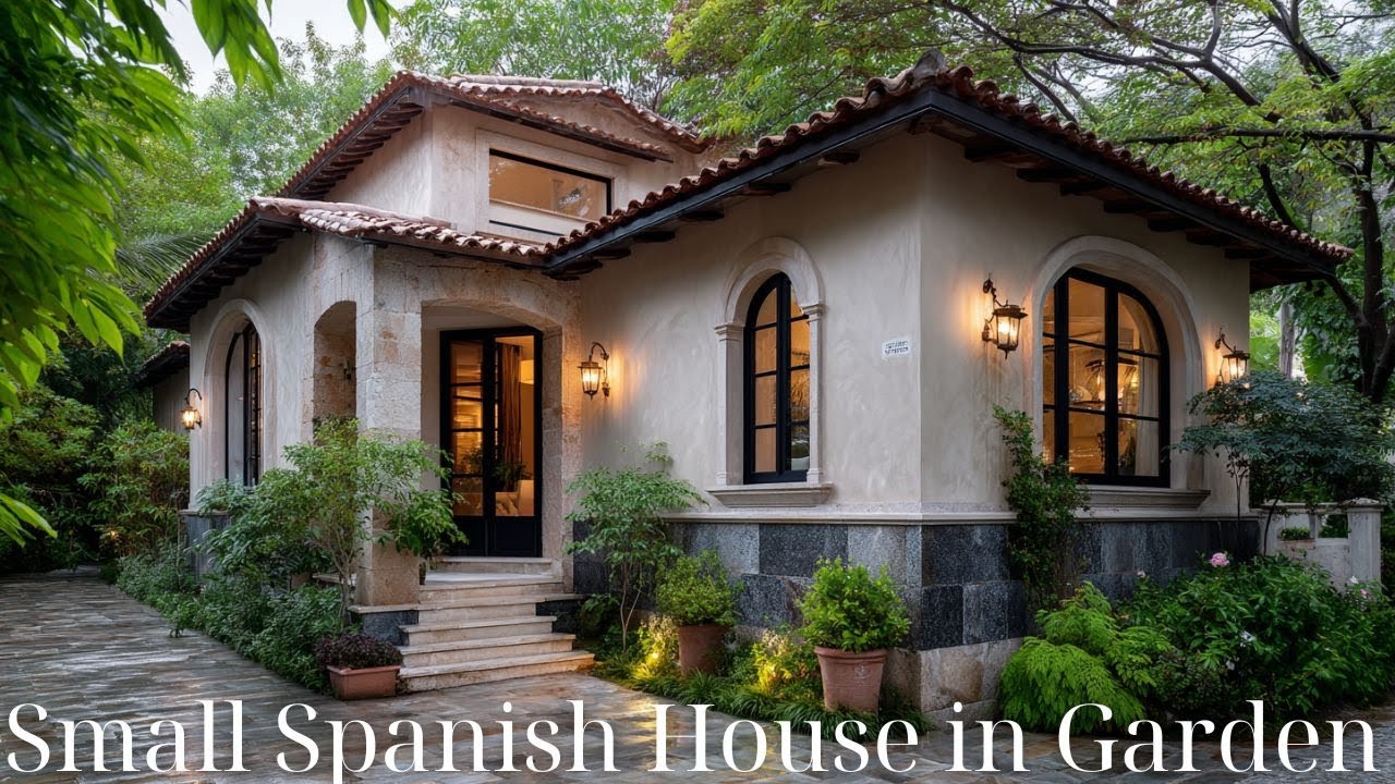 Small Traditional Spanish Houses in Lush Gardens | Timeless Mediterranean Design Ideas