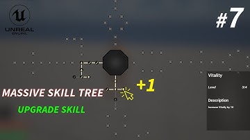Unreal Engine 5 Tutorial - How to Build Expandable Skill Tree Part7: Upgrade Skill
