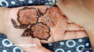 Very Beautiful Latest Floral Arabic  Henna Mehndi Design For Front Hand||mehndi designs