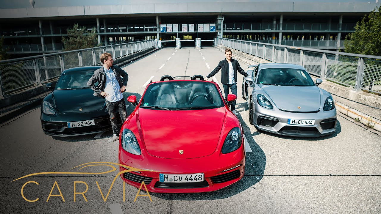 Porsche Cayman Gt4 Vs Gts 2 5 Liter Vs Basis Boxster Der Grosse 718 Vergleich Carvia Youtube
