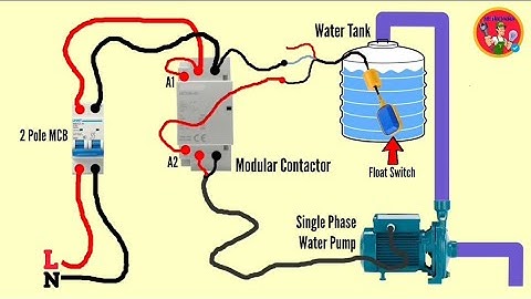 Modular contactor and float switch connection for water pump