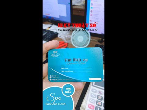 Video In thẻ dịch vụ Spa - Services Card, thẻ liệu trình Spa... - youtube