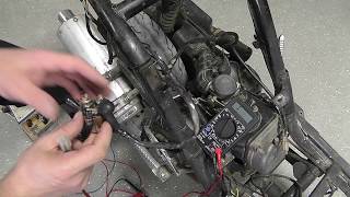 видео: Проект скутер ч2 Реле стартера Стартер Компрессия картинка: Проект скутер ч2 Реле стартера Стартер Компрессия