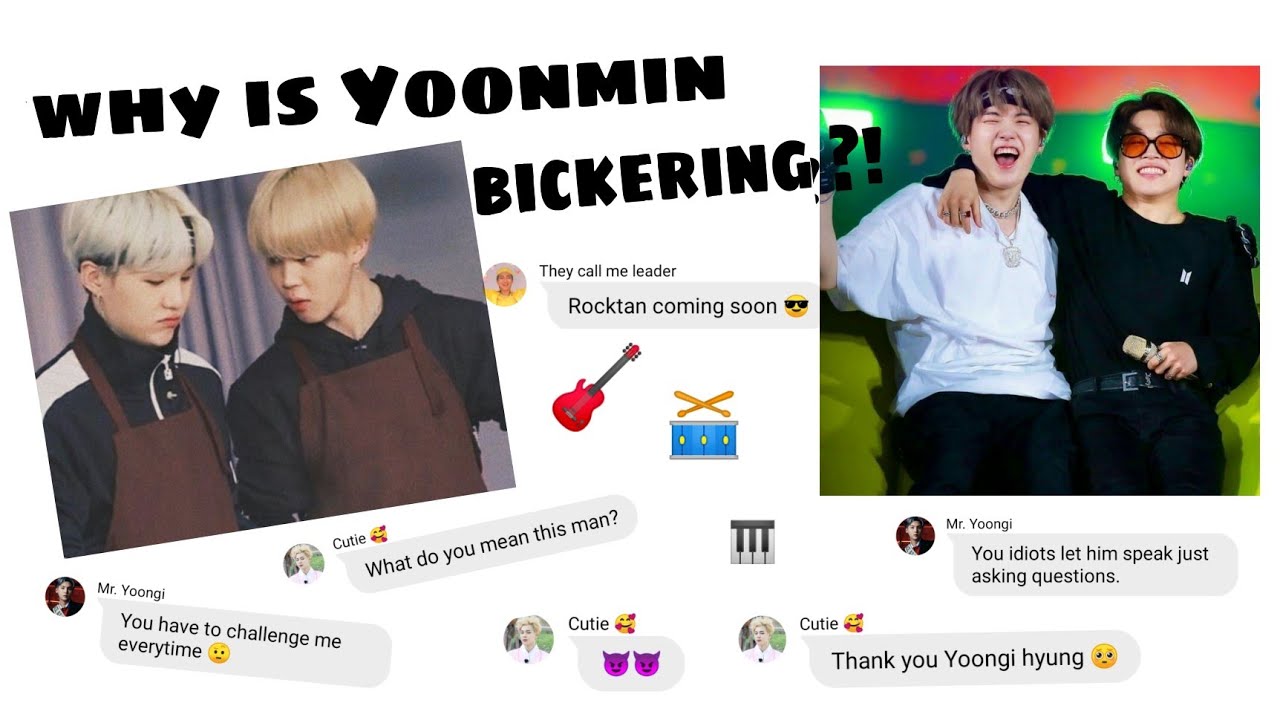BTS Texts | why is Yoonmin bickering?!