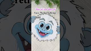 Day 67❤️ Yeti face mask🫈how to make yeti #diy #trending #viral #craft #art #shorts #youtubeshorts