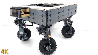 Incredibly Unique 4x4 Crawler! Lego Technic Moc with 360 Steering wheels goes Crawling! 4K