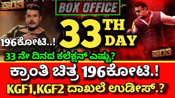 Kranthi Movie 33 Day Collection, Kranthi Collection, Kranthi Box-office collection,#dboss #kranthi