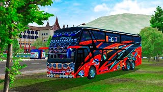 🔰ทริปคนเดียว🔰ขับรถบัสไปทะเล เกม Bus simulator lndonesia screenshot 3