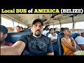 Local bus of central america  indian in belize 