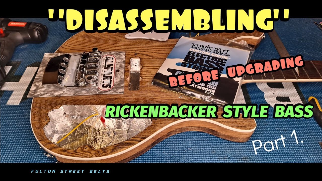 Rickenbacker Style Bass Guitar Teardown - YouTube