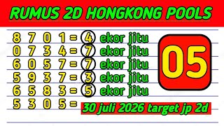 PREDIKSI HK POOLS HARI INI 30 JULI 2026 | BOCORAN HONGKONG MALAM INI | RUMUS KEPALA EKOR JITU
