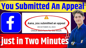 You Submitted An Appeal Fixed 2024 / Facebookper You Submitted An Appeal Wala problem Kasy fix kare