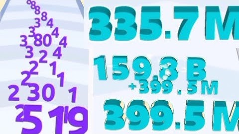 9 Minutes Original Sound Satisfying Math Gameplay - Merge Master Number Run Vs Number Run Shooting