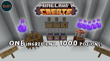 Minecraft Create [0.5] - 1 Ingredient, 1000 Potions!