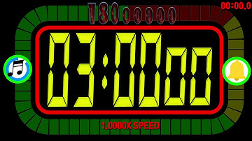 Colorful Rectangle 3 minutes countdown timer  alarm🔔