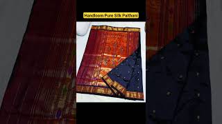 Handloom Pure Silk paithani 9075781542 Book now #shortsvideo #viral #wedding #bridalsaree #trending