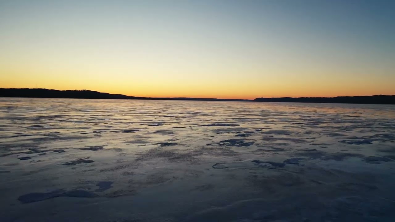 Aylen Lake Ice and Sunset | This weekend my wife and I...