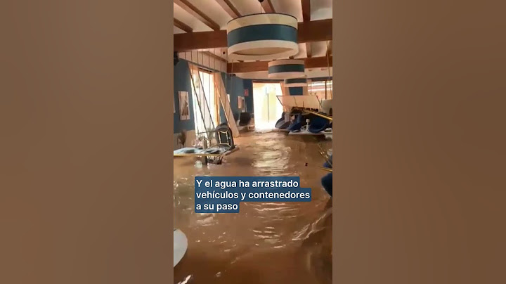 El temporal causa graves inundaciones en Valencia