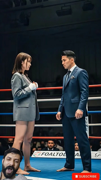 Beautiful Chinese kungfu girl facing American Wrestler #wushufight #martialarts #shorts #ai #kungfu