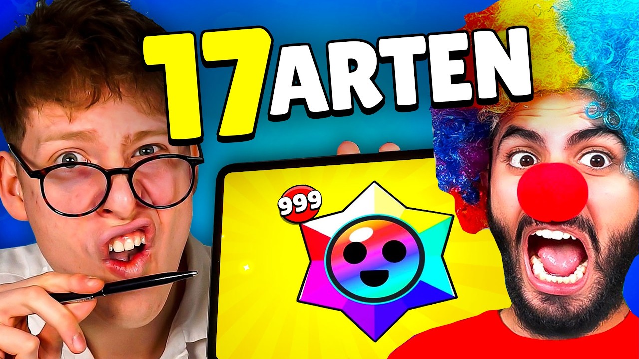 17 ARTEN von Brawl Stars Spielern mit CutterAli... 😂🤣